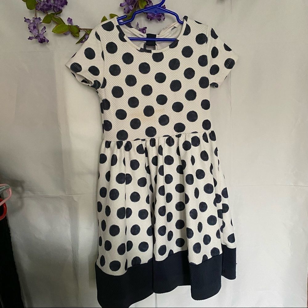 H&M Little Girls fit and flare polka dot dress